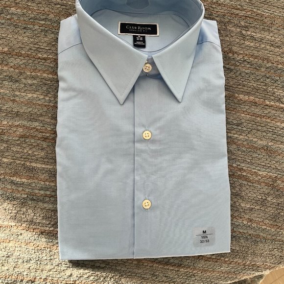 Men's Dress Shirt - NEW WITH TAG. Light Blue Macy's men's shirt - Picture 1 of 3
